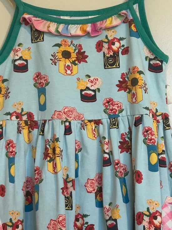 Sz6 Matilda Jane Brilliant Daydream Pocketful of Flowers Dress - Picture 2 of 8